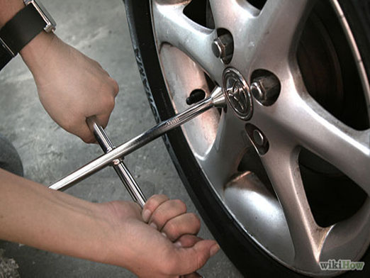 loosening lug nuts